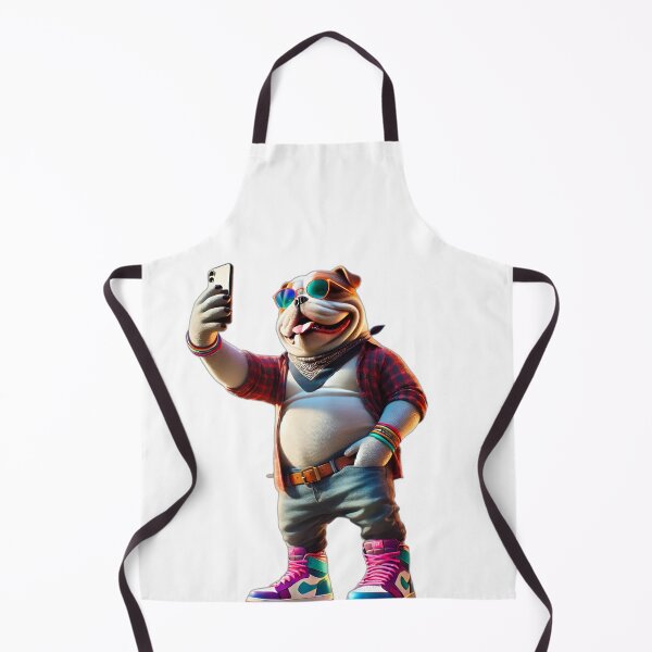 Item preview, Bulldog dog selfie phone design designed and sold by Dan9010.