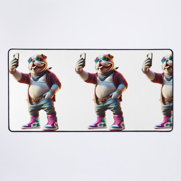 Item preview, Bulldog dog selfie phone design designed and sold by Dan9010.