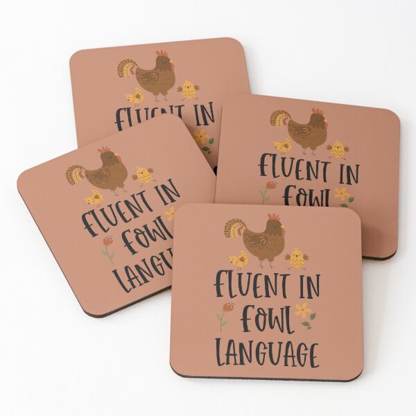 Item preview, Fluent in Fowl Language Cute Chickens designed and sold by darkskydelights.