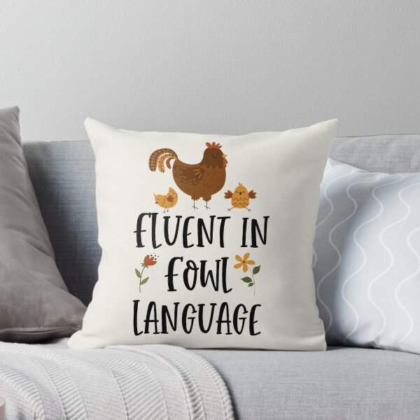 Item preview, Fluent in Fowl Language Cute Chickens designed and sold by darkskydelights.