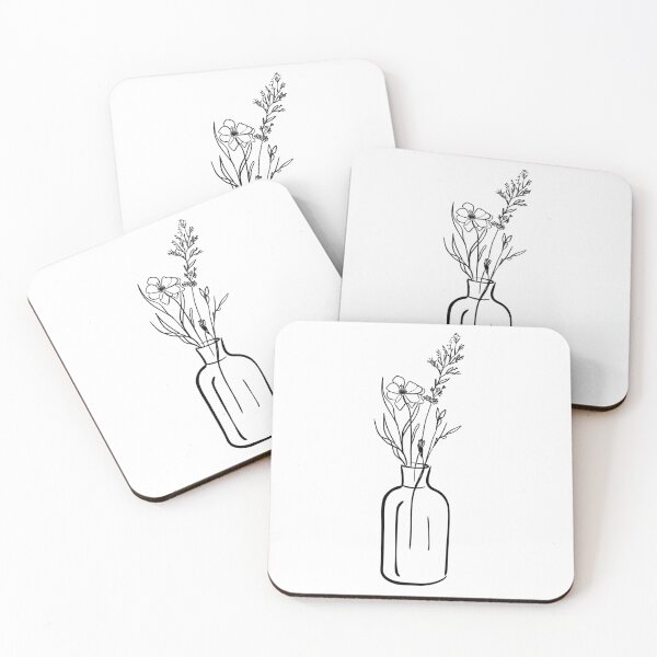 Item preview,  line art flower designed and sold by s-flo-art.