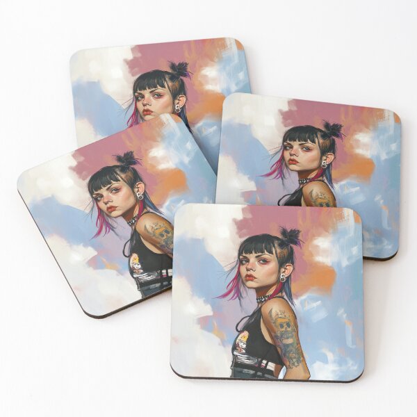 Item preview, Punk Girl , J. C. Leyendecker style. designed and sold by Shoot-The-Moon.
