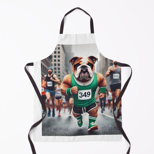 Item preview, Bulldog Dog Marathon Runner Design designed and sold by Dan9010.