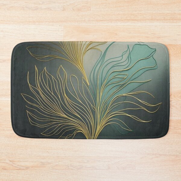 Item preview, ELEGANT ABSTRACT GOLD AND TURQUAZ DESIGN designed and sold by asudesign.