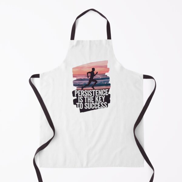 Item preview, Persistence Is the Key to Success – Motivational Runner Design designed and sold by GemBob Creations.