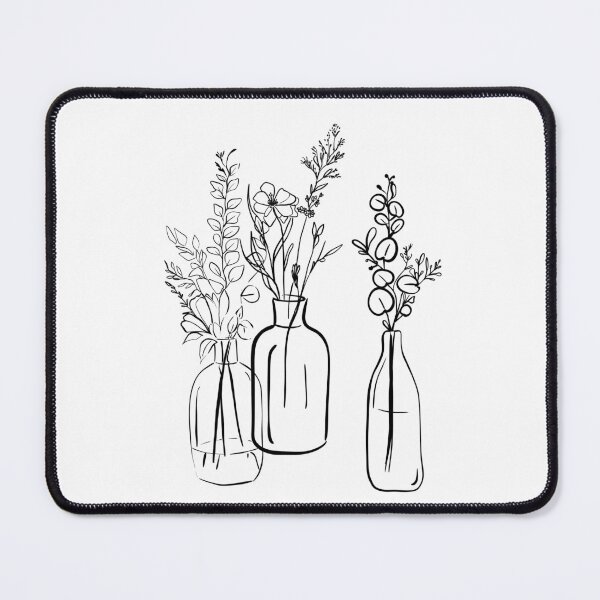 Item preview,    line art flowers designed and sold by s-flo-art.
