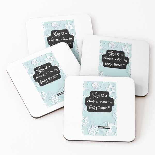 Item preview, "Joy is a choice, even in busy times." designed and sold by CUTESTUFFnow.