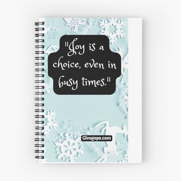 Item preview, "Joy is a choice, even in busy times." designed and sold by CUTESTUFFnow.