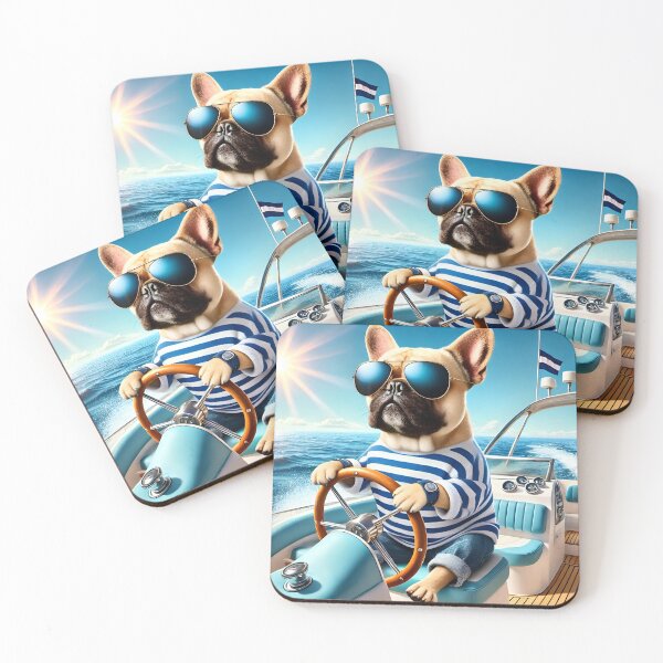 Item preview, Bulldog Dog Captain Boat Design designed and sold by Dan9010.