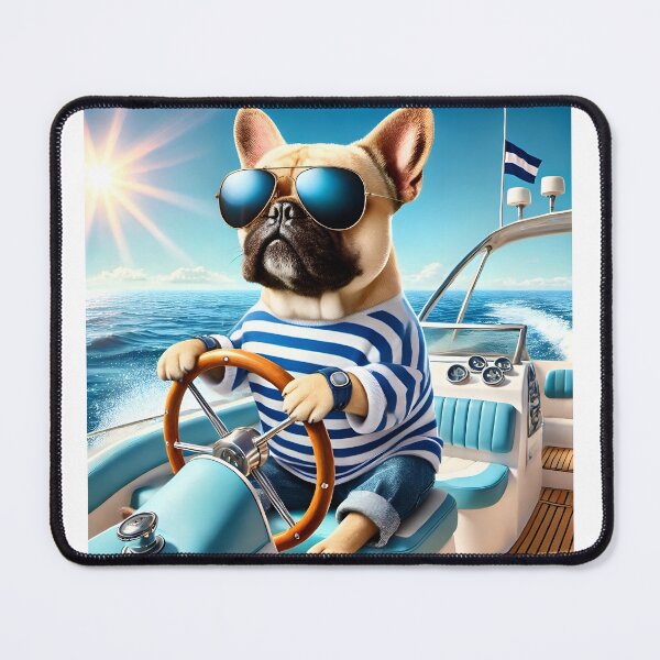 Item preview, Bulldog Dog Captain Boat Design designed and sold by Dan9010.