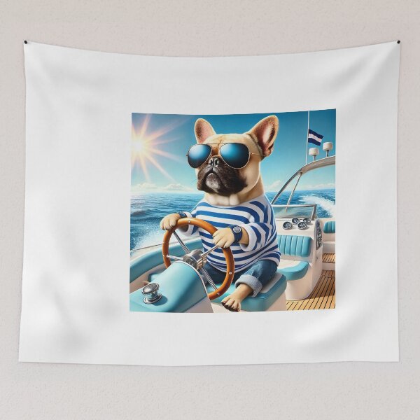 Item preview, Bulldog Dog Captain Boat Design designed and sold by Dan9010.