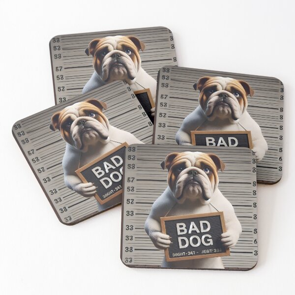 Item preview, Bulldog dog prisoner wanted design designed and sold by Dan9010.