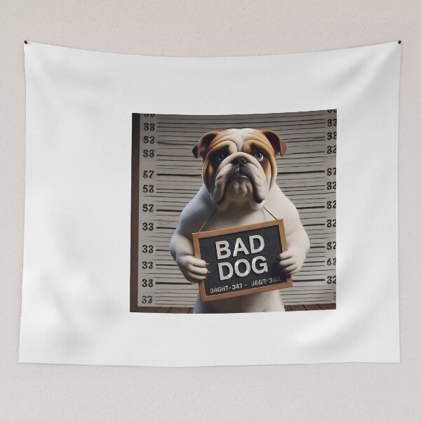 Item preview, Bulldog dog prisoner wanted design designed and sold by Dan9010.