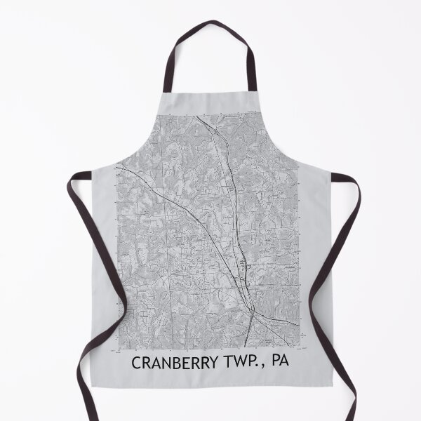 Item preview, Cranberry Twp., PA Topographical Map Grey designed and sold by PGHPhotoCo.