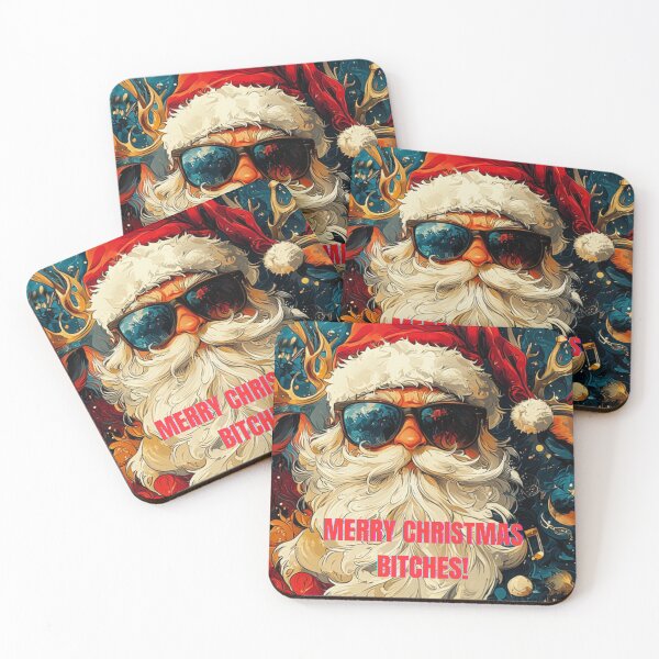 Item preview, "Sassy Santa Says: Merry Christmas, Bitches!" designed and sold by Ice Diamond Designs.
