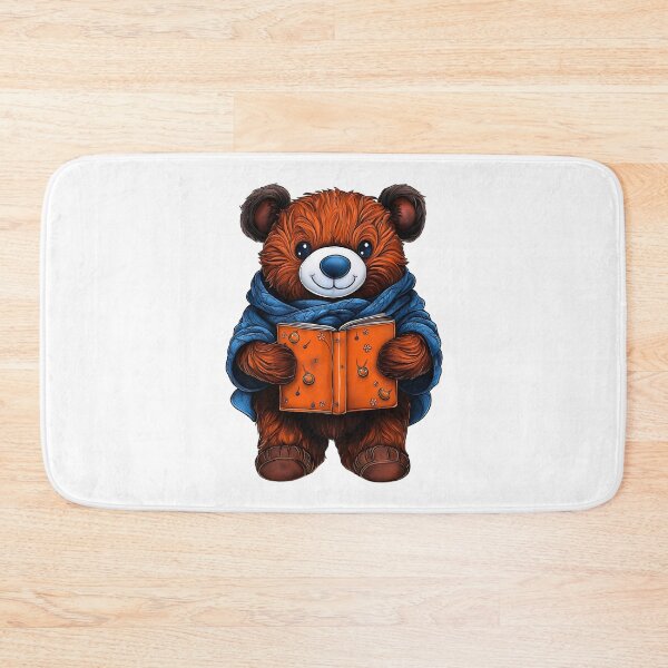Item preview, Cute Bear Reading a Book, Bookworm Bear, Cozy Bear, Reader Bear, Lover of Books designed and sold by BukkyStory.