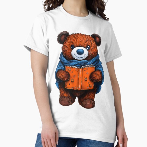Item preview, Cute Bear Reading a Book, Bookworm Bear, Cozy Bear, Reader Bear, Lover of Books designed and sold by BukkyStory.