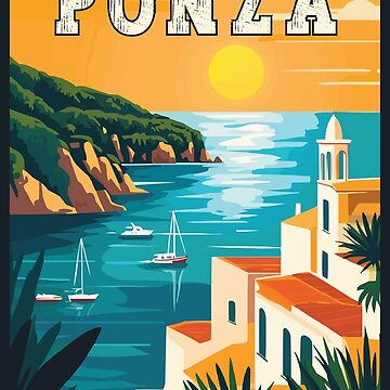 Artwork thumbnail, Explore Ponza in Italy - Stunning Travel Art by turtlestart