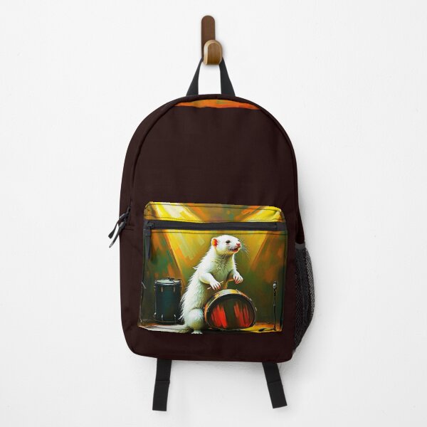 Item preview, Ferret playing drum designed and sold by Guy Christophe Tixier.