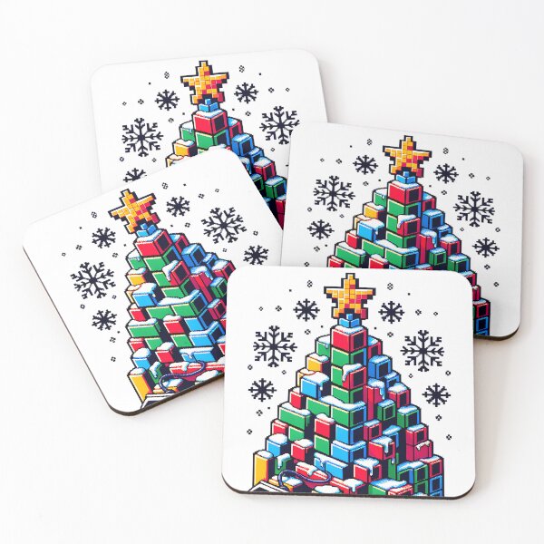 Item preview, Pixel Christmas Tree – Retro Gaming Holiday Vibes designed and sold by NSB-Design.