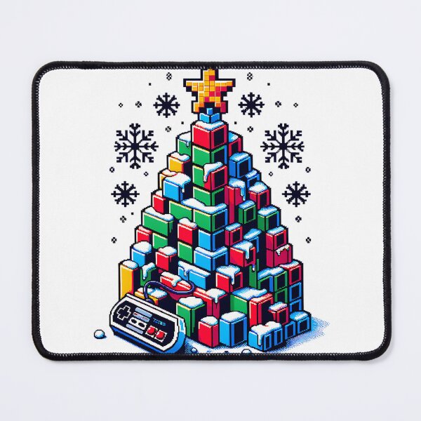 Item preview, Pixel Christmas Tree – Retro Gaming Holiday Vibes designed and sold by NSB-Design.