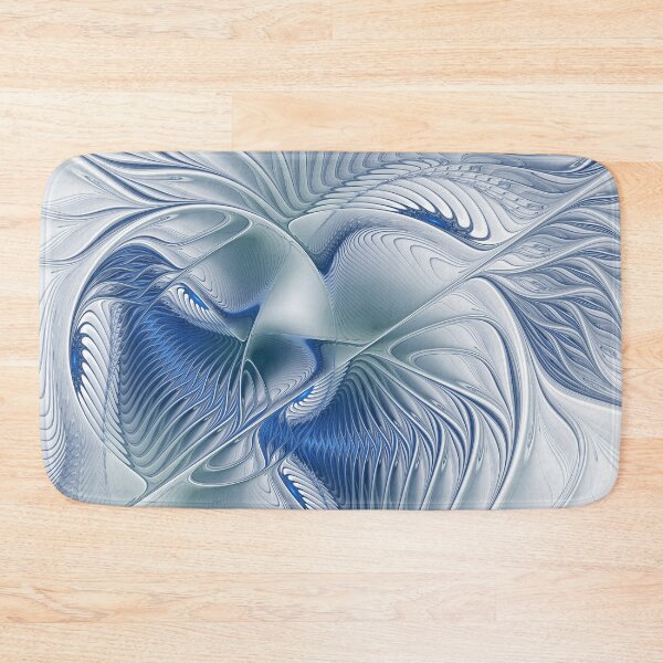 Item preview, Dynamic Fantasy Abstract Blue Tones Fractal Art designed and sold by gabiwArt.
