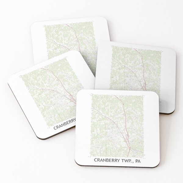Item preview, Cranberry Twp., PA Topographical Map Clean designed and sold by PGHPhotoCo.