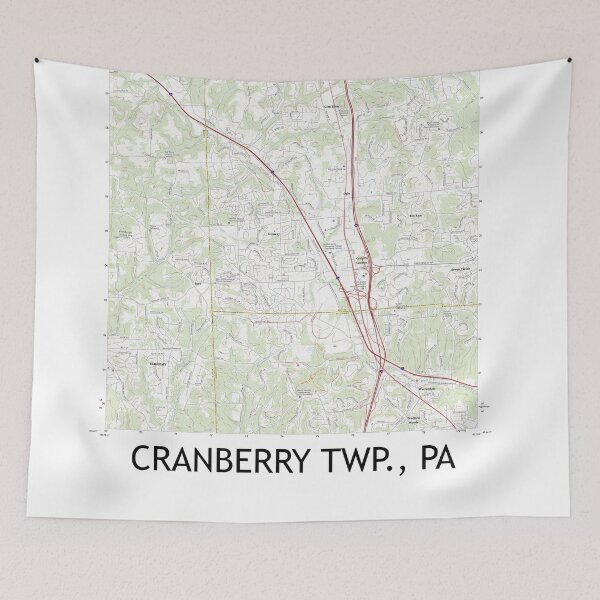 Item preview, Cranberry Twp., PA Topographical Map Clean designed and sold by PGHPhotoCo.