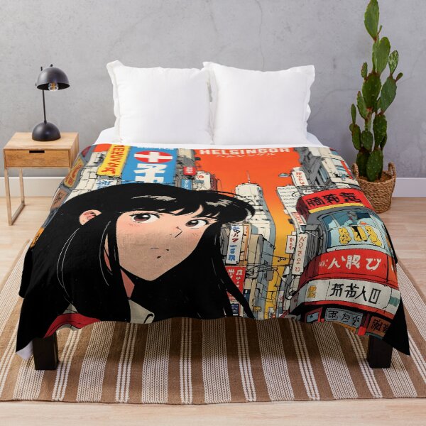 Item preview, Helsingor Denmark Retro Anime Girl 80s Vintage Travel designed and sold by Retro-Anime9.