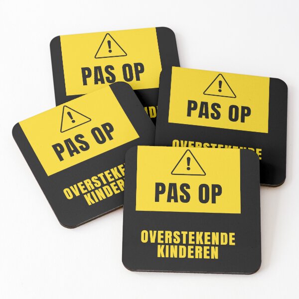 Item preview, Pas op - overstekende kinderen designed and sold by TrashyTreasures.