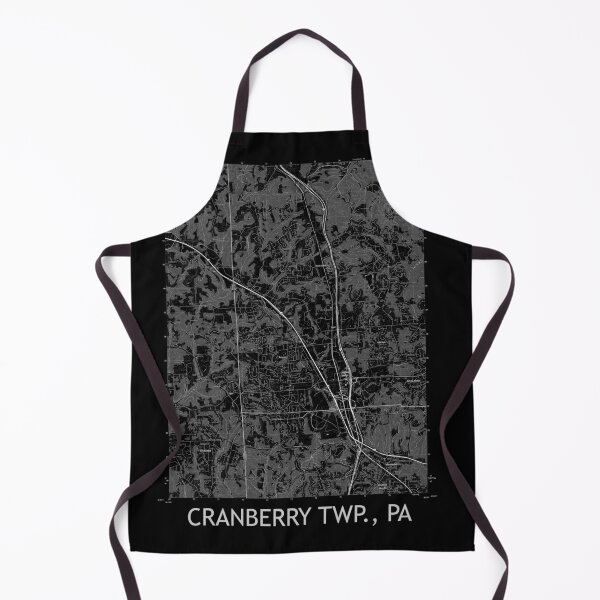 Item preview, Cranberry Twp., PA Topographical Map Black designed and sold by PGHPhotoCo.