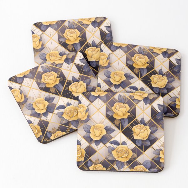 Item preview, Art Deco Yellow Roses designed and sold by Kevin Luckham.