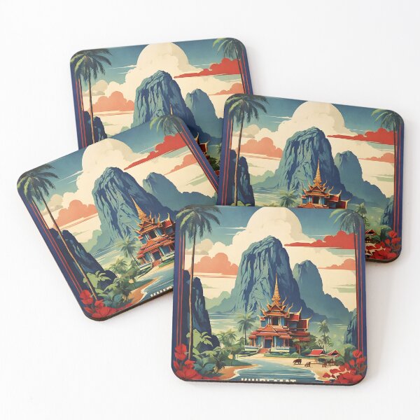 Item preview, Khiri Mat Thailand Vintage Retro Travel Tourism designed and sold by TravelersGems.