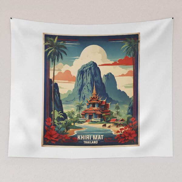 Item preview, Khiri Mat Thailand Vintage Retro Travel Tourism designed and sold by TravelersGems.