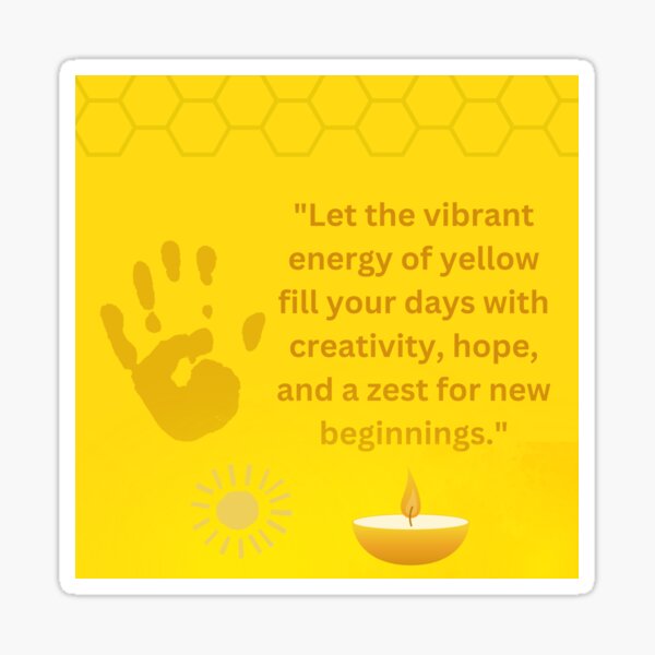 Item preview, Yellow’s Empowering Glow designed and sold by NettaArts.
