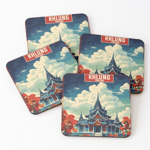 Item preview, Khlung Thailand Vintage Retro Travel Tourism designed and sold by TravelersGems.