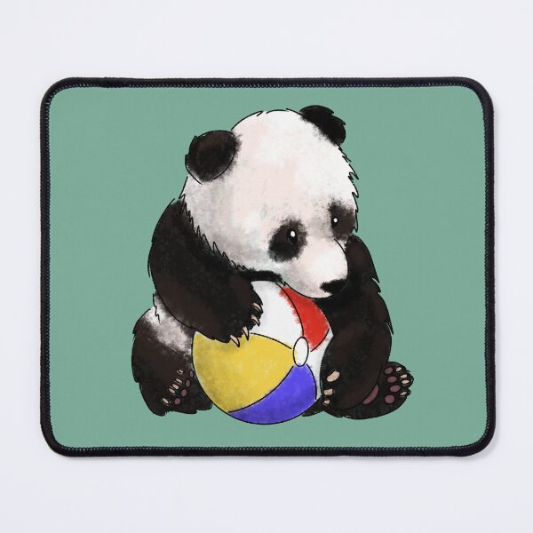 Item preview, Cute Panda Cub holding a beach ball designed and sold by PaintedDolphin.