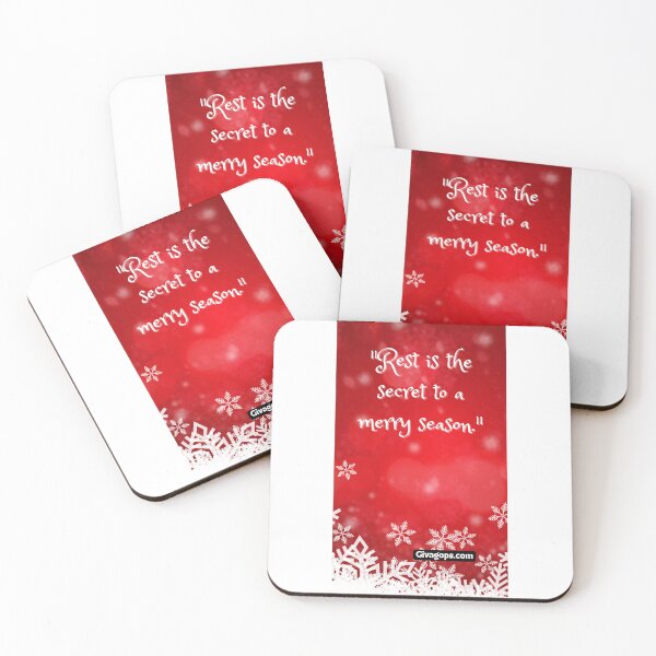 Item preview, "Rest is the secret to a merry season." designed and sold by CUTESTUFFnow.