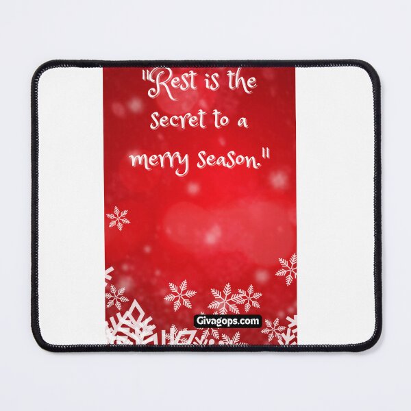 Item preview, "Rest is the secret to a merry season." designed and sold by CUTESTUFFnow.