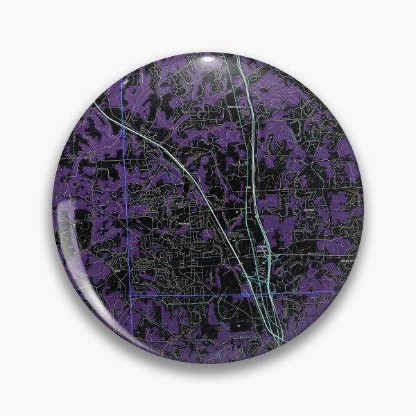 Item preview, Cranberry Twp., PA Topographical Map Dark designed and sold by PGHPhotoCo.