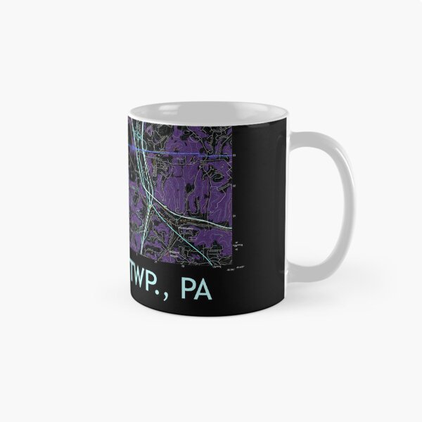 Item preview, Cranberry Twp., PA Topographical Map Dark designed and sold by PGHPhotoCo.