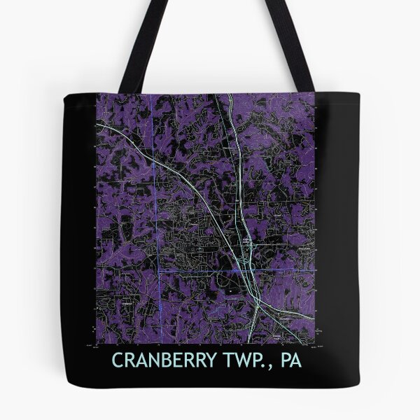 Item preview, Cranberry Twp., PA Topographical Map Dark designed and sold by PGHPhotoCo.