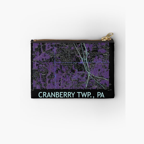 Item preview, Cranberry Twp., PA Topographical Map Dark designed and sold by PGHPhotoCo.