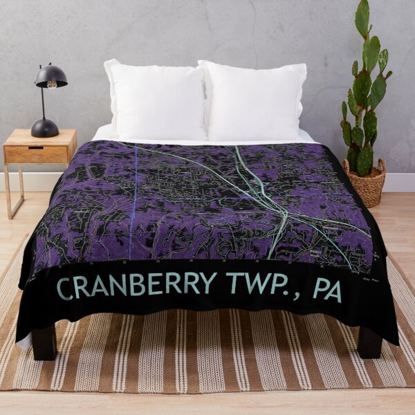 Item preview, Cranberry Twp., PA Topographical Map Dark designed and sold by PGHPhotoCo.