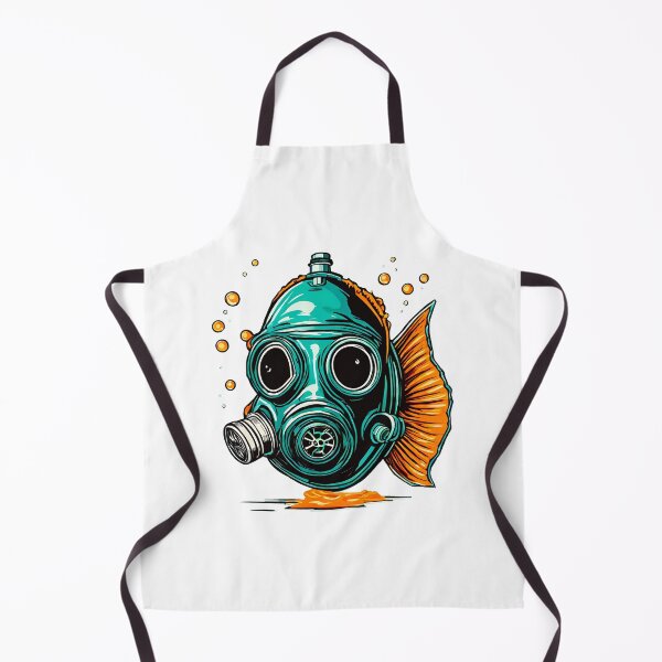 Item preview, Gas Masked Fish in Polluted Depths 3 designed and sold by Tom-Johnson.