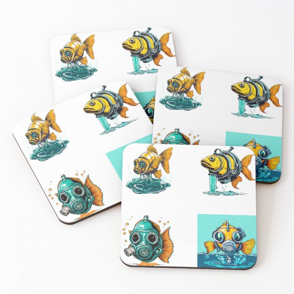 Item preview, Gas Masked Fish in Polluted Depths Collection designed and sold by Tom-Johnson.