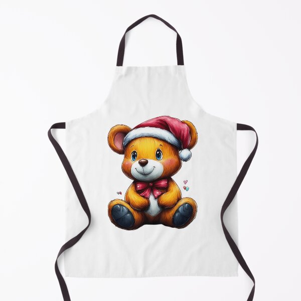 Item preview, Cute Teddy Bear in Santa Hat, Merry Christmas Teddy, Cozy Teddy Bear for Christmas designed and sold by BukkyStory.