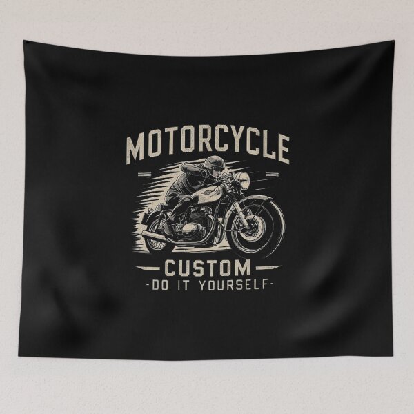 Item preview, Custom Motorcycle DIY Vintage-Inspired Illustration” designed and sold by love3617.