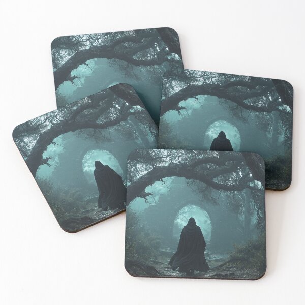 Item preview, A Dark Figure Stands In The Middle Of The Ancient Forest designed and sold by KootenayDesigns.