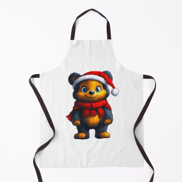 Item preview, Cute Teddy Bear in Santa Hat, Merry Christmas Teddy, Cozy Teddy Bear for Christmas designed and sold by BukkyStory.